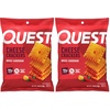 image:imageQuest Cheesy Protein Crackers Variety Pack Zesty Ranch Cheddar Blast Spicy Cheddar High Protein Low Carb 12 Count 4 each flavorSpicy Cheddar