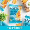image:imageQuest Nutrition Dill Pickle Flavored Protein Chips 19g Protein 4g Net Carbs Protein Snacks Gluten Free 12 CountCheddar  Sour Cream
