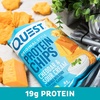 image:imageQuest Nutrition Dill Pickle Flavored Protein Chips 19g Protein 4g Net Carbs Protein Snacks Gluten Free 12 CountCheddar  Sour Cream