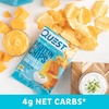 image:imageQuest Nutrition Dill Pickle Flavored Protein Chips 19g Protein 4g Net Carbs Protein Snacks Gluten Free 12 CountCheddar  Sour Cream