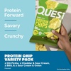 image:imageQuest Nutrition Dill Pickle Flavored Protein Chips 19g Protein 4g Net Carbs Protein Snacks Gluten Free 12 CountDill Pickle  BBQ  Cheddar Sour Cream  Sour Cream  Onion