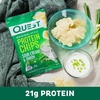 image:imageQuest Nutrition Dill Pickle Flavored Protein Chips 19g Protein 4g Net Carbs Protein Snacks Gluten Free 12 CountSour Cream  Onion
