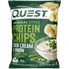 image:imageQuest Nutrition Dill Pickle Flavored Protein Chips 19g Protein 4g Net Carbs Protein Snacks Gluten Free 12 CountSour Cream  Onion