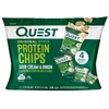 image:imageQuest Nutrition Dill Pickle Flavored Protein Chips 19g Protein 4g Net Carbs Protein Snacks Gluten Free 12 CountSour Cream  Onion