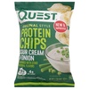 image:imageQuest Nutrition Dill Pickle Flavored Protein Chips 19g Protein 4g Net Carbs Protein Snacks Gluten Free 12 CountSour Cream  Onion