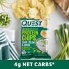 image:imageQuest Nutrition Dill Pickle Flavored Protein Chips 19g Protein 4g Net Carbs Protein Snacks Gluten Free 12 CountSour Cream  Onion