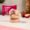 image:imageQuest Nutrition Frosted Protein Cookies Twin Pack Peanut Butter Flavored 1g Sugar 11g Protein 2g Net Carbs Gluten Free 16 CookiesStrawberry Cake