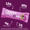 image:imageQuest Nutrition Overload Protein Bars Sundae Funday 20g Protein 1g Sugar 4g Net Carbs Gluten Free 12 CountSundae Funday