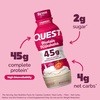 image:imageQuest Nutrition Salted Caramel Flavored High Protein Shake 45g Protein 2g Sugar 2g Net Carbs Ready to Drink Gluten Free 12 CountStrawberry