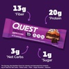 image:imageQuest Nutrition Stacks Protein Bars Brownie a la Mode Flavor 20g Protein 3g Net Carbs 1g Sugar High Fiber Low Sugar Gluten Free 4 CountBrownie a la Mode