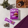 image:imageQuest Nutrition Stacks Protein Bars Brownie a la Mode Flavor 20g Protein 3g Net Carbs 1g Sugar High Fiber Low Sugar Gluten Free 4 CountBrownie a la Mode