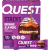 image:imageQuest Nutrition Stacks Protein Bars Brownie a la Mode Flavor 20g Protein 3g Net Carbs 1g Sugar High Fiber Low Sugar Gluten Free 4 CountBrownie a la Mode