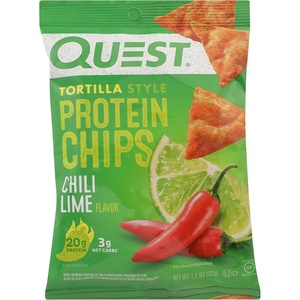 image:imageQuest Nutrition Game Day Tortilla Style Protein Chips Variety Pack Buffalo Ranch Salsa Verde Loaded Taco 4 of Each 11 oz Pack of 12Chili Lime