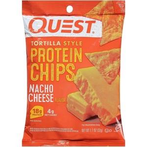 image:imageQuest Nutrition Game Day Tortilla Style Protein Chips Variety Pack Buffalo Ranch Salsa Verde Loaded Taco 4 of Each 11 oz Pack of 12Nacho Cheese