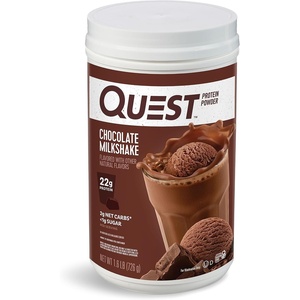 image:imageQuest Nutrition Peanut Butter Protein Powder 23g Protein 1g Sugar Low Carb Gluten Free 3 Pound 43 ServingsChocolate Milkshake
