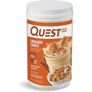 image:imageQuest Nutrition Peanut Butter Protein Powder 23g Protein 1g Sugar Low Carb Gluten Free 3 Pound 43 ServingsCinnamon Crunch