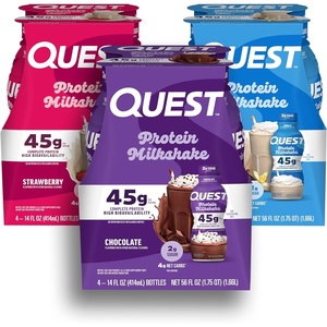 image:imageQuest Nutrition Salted Caramel Flavored High Protein Shake 45g Protein 2g Sugar 2g Net Carbs Ready to Drink Gluten Free 12 CountVariety