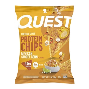 image:imageQuest Nutrition Tortilla Style Protein Chips Mexican Street Corn Flavor High Protein Low Carb Gluten Free 11 Ounce Pack of 12