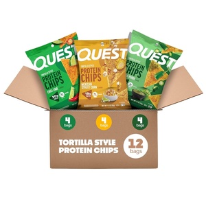 image:imageQuest Nutrition Tortilla Style Protein Chips Southwest Variety Pack High Protein Low Carb Gluten Free 11 Ounce Pack of 12