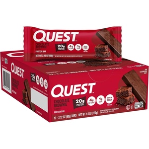 image:imageQuest Nutrition Ultimate Variety Pack Protein Bars High Protein Low Carb Gluten Free Keto Friendly 12 CountChocolate Brownie