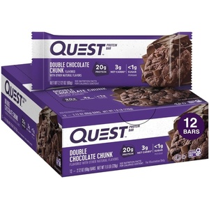 image:imageQuest Nutrition Ultimate Variety Pack Protein Bars High Protein Low Carb Gluten Free Keto Friendly 12 CountDouble Chocolate Chunk