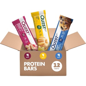 image:imageQuest Nutrition Ultimate Variety Pack Protein Bars High Protein Low Carb Gluten Free Keto Friendly 12 CountFruit Lovers Variety Pack