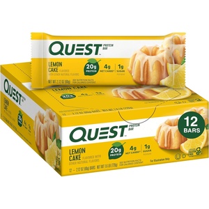image:imageQuest Nutrition Ultimate Variety Pack Protein Bars High Protein Low Carb Gluten Free Keto Friendly 12 CountLemon Cake